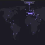 Proton VPN dashboard showing a secure VPN connection to a Swiss server with global server locations.